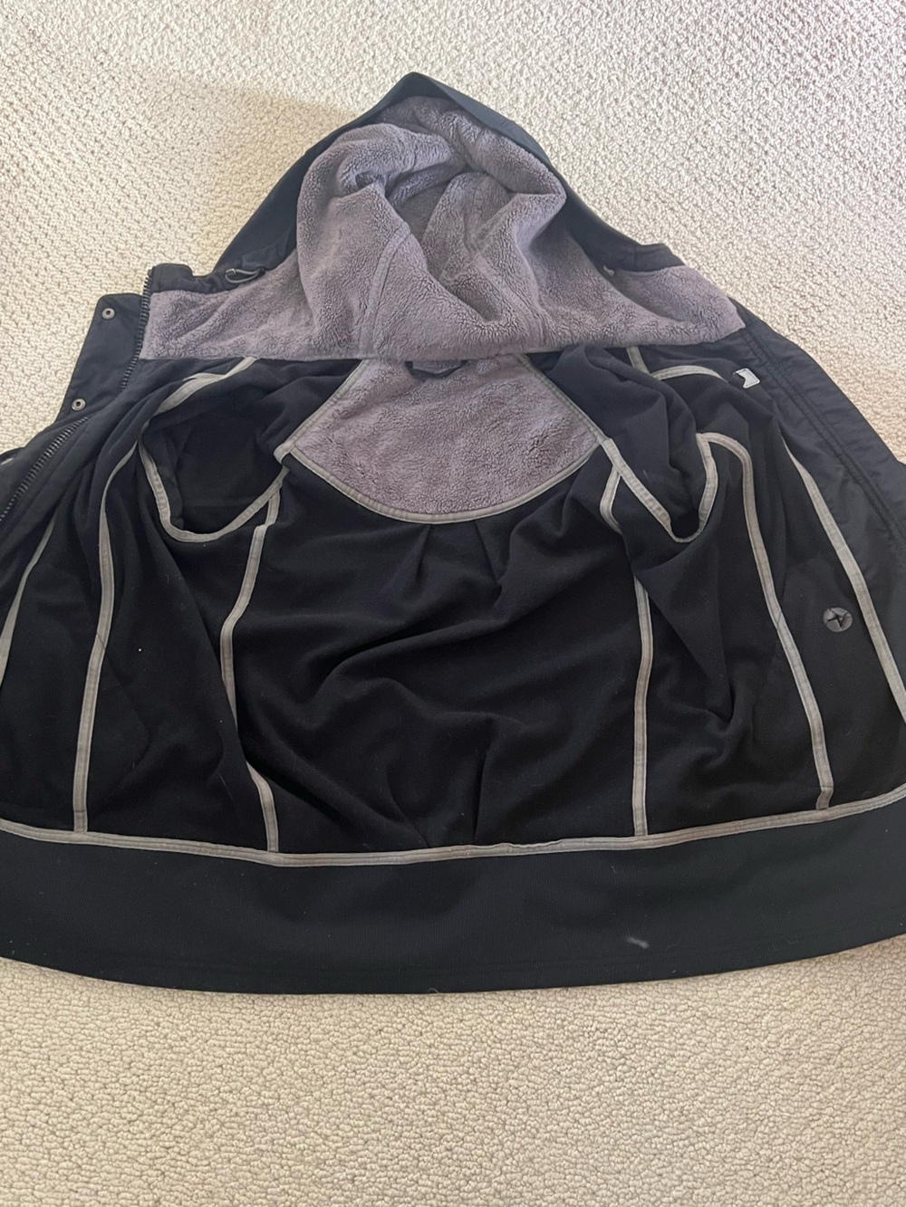 lululemon athletica Black Hooded Jacket (vintage) - Picture 3 of 5